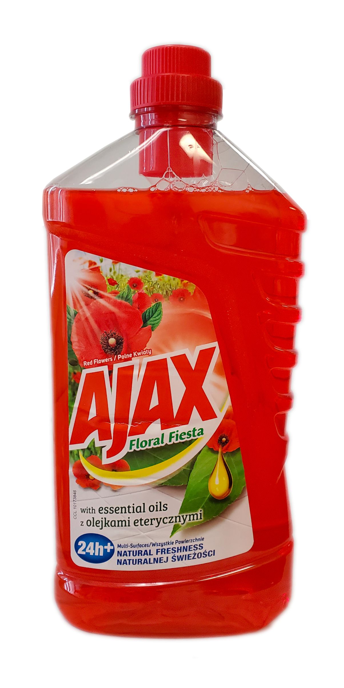 32495 AJAX MULTISURFACE W/ ESSENTIAL OILS RED FLOWER 12/1L