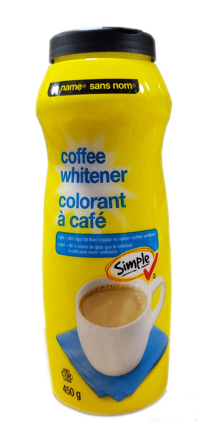 32504 NO NAME COFFEE WHITENER LIGHT 12/450g Worldwide Food