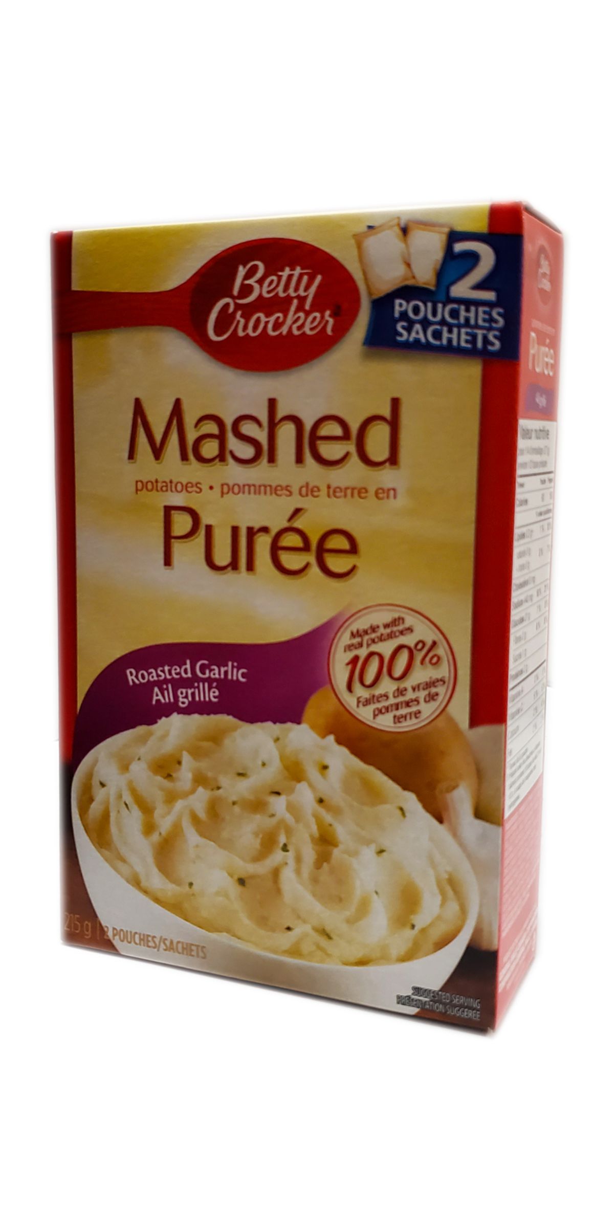 32684 BETTY CROCKER MASHED POTATOES ROASTED GARLIC 12/215g